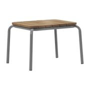 Mesa de centro de exterior de acero gris Robinia 55 x 45 cm Vig - Normann Copenhagen
