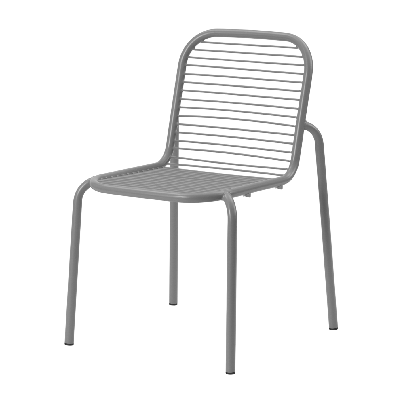 Sedia da esterno in acciaio grigio Vig - Normann Copenhagen