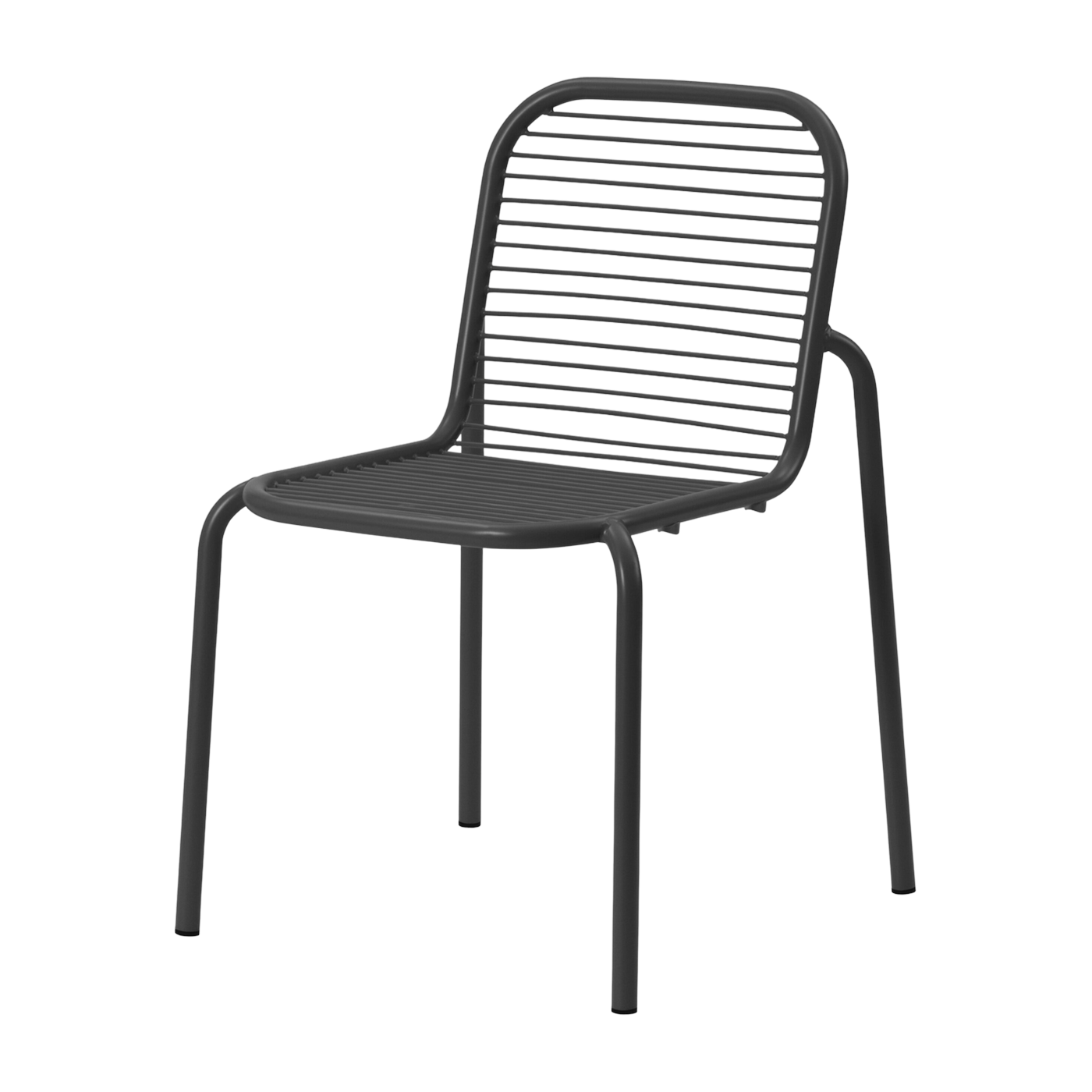 Sedia da esterno in acciaio nero Vig - Normann Copenhagen