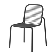 Chaise d'extérieur en acier noir Vig - Normann Copenhagen
