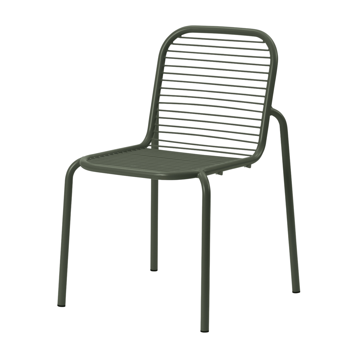 Sedia da esterno in acciaio verde Vig - Normann Copenhagen