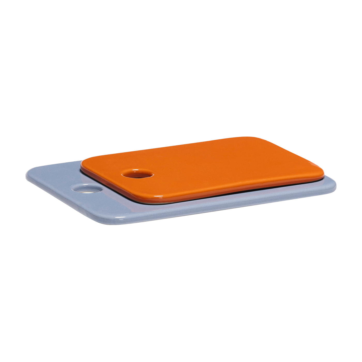 Piatti in ceramica Amare Azzurro chiaro/Arancione (Set di 2) - Hübsch