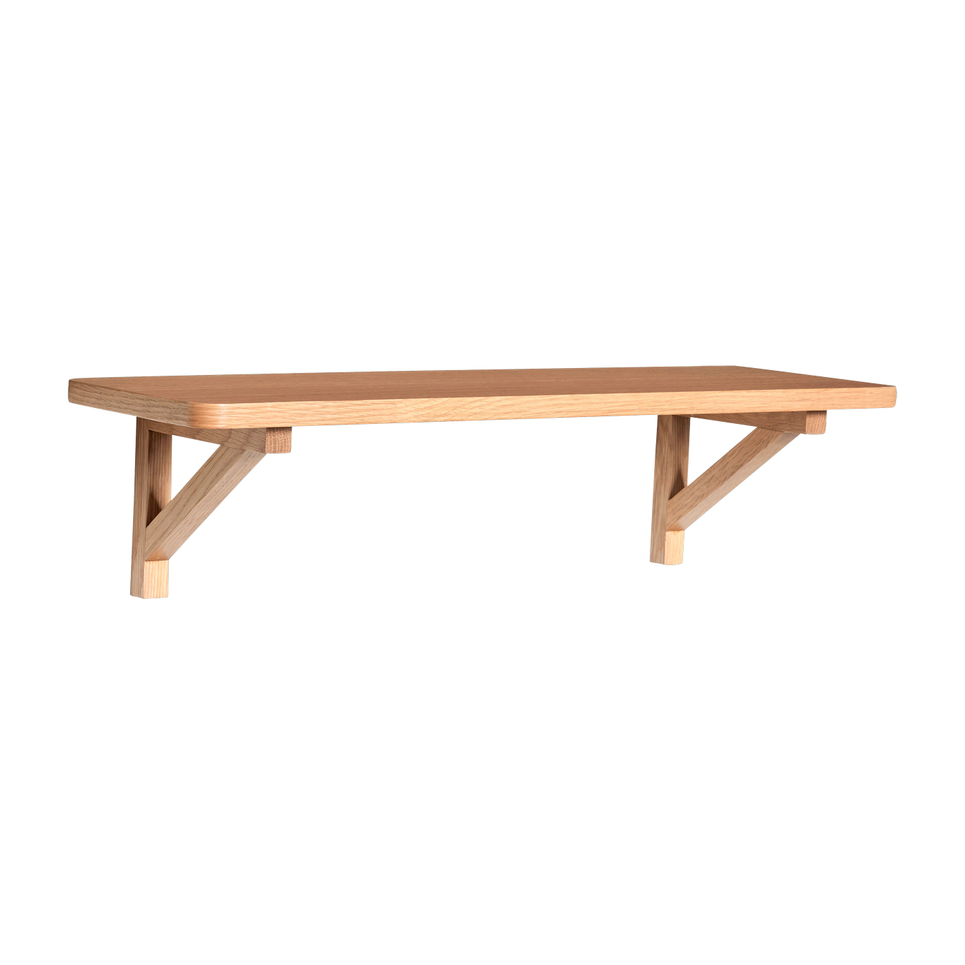 Estantería de pared de roble natural 60x20x16cm Arki - Hübsch