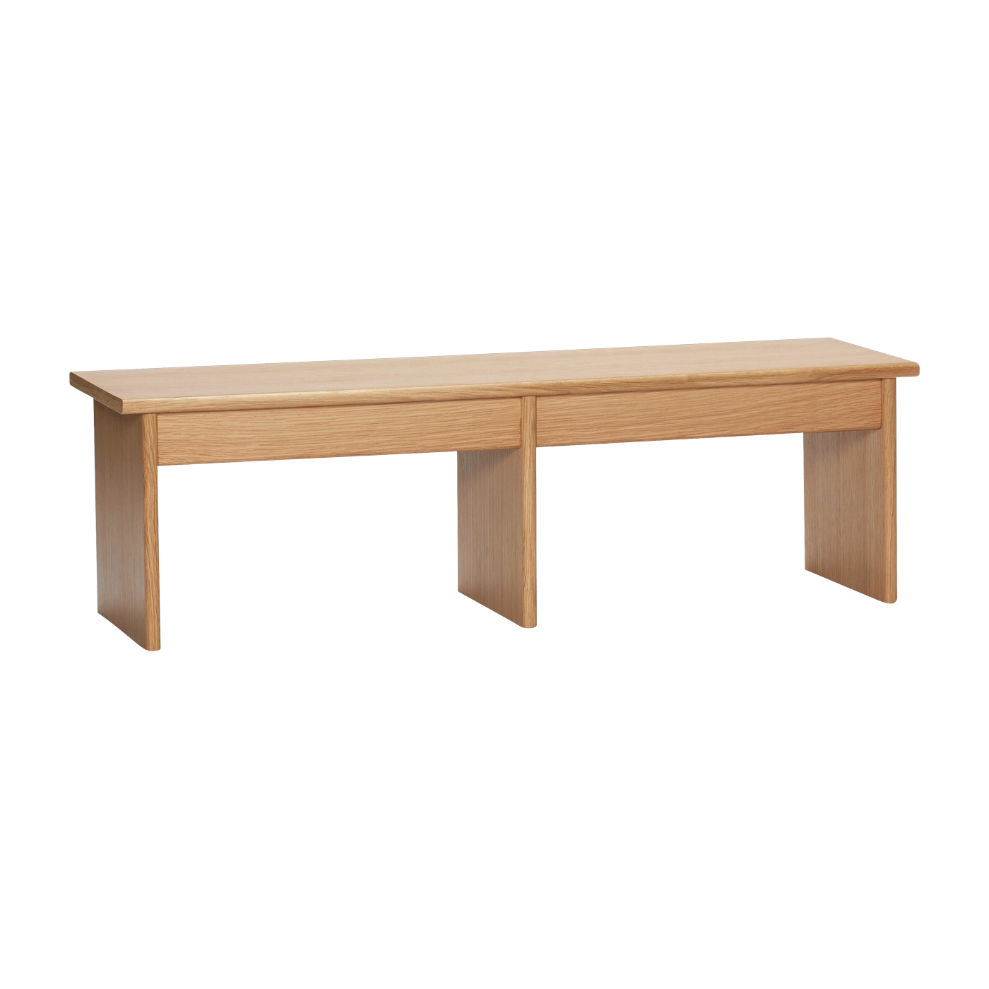 Table basse en bois de chêne naturel 99x30x30cm Doppio - Hübsch