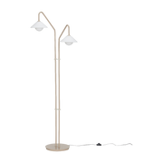 Lampada da terra Como in metallo beige - Hübsch