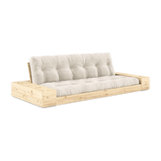 Convertible sofa with pine storage and ivory mattress 244x110x72 cm Base - Karup Design