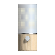 Lampada in metallo bianco e frassino 11x24cm Jazz - Herstal