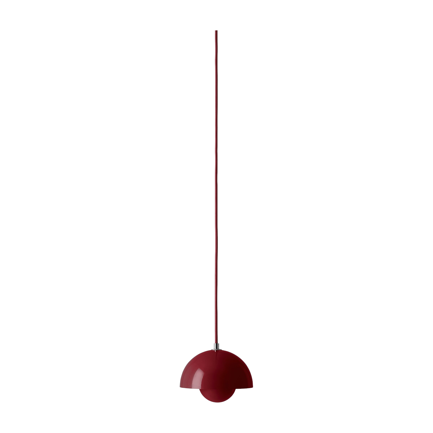 Lámpara colgante rojo bermellón Flowerpot VP10 - &tradition