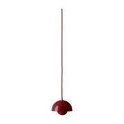 Zinnoberrote Pendelleuchte Flowerpot VP10 - &tradition