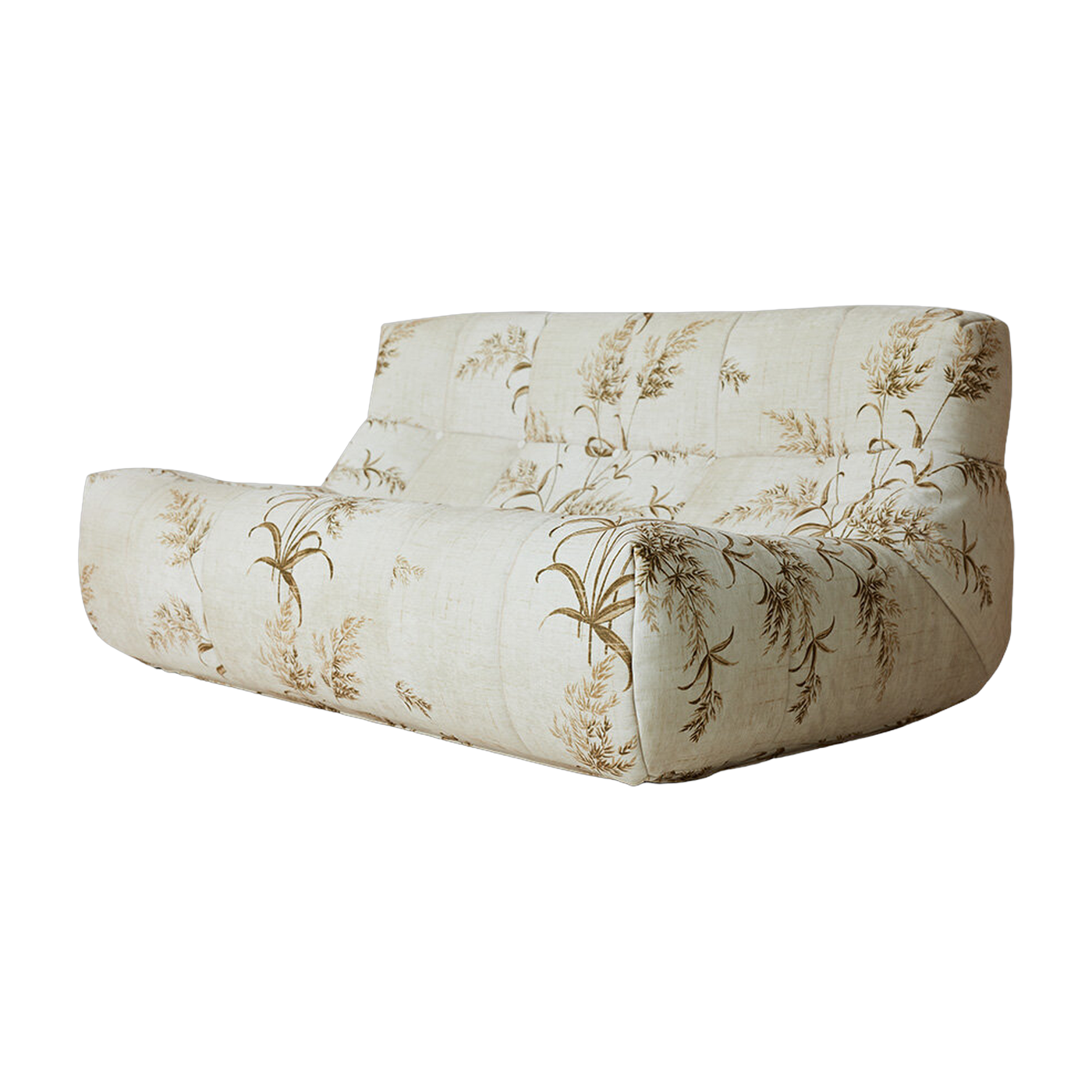 Divano con stampa floreale bianca Lazy Lounge Reeds - HKliving