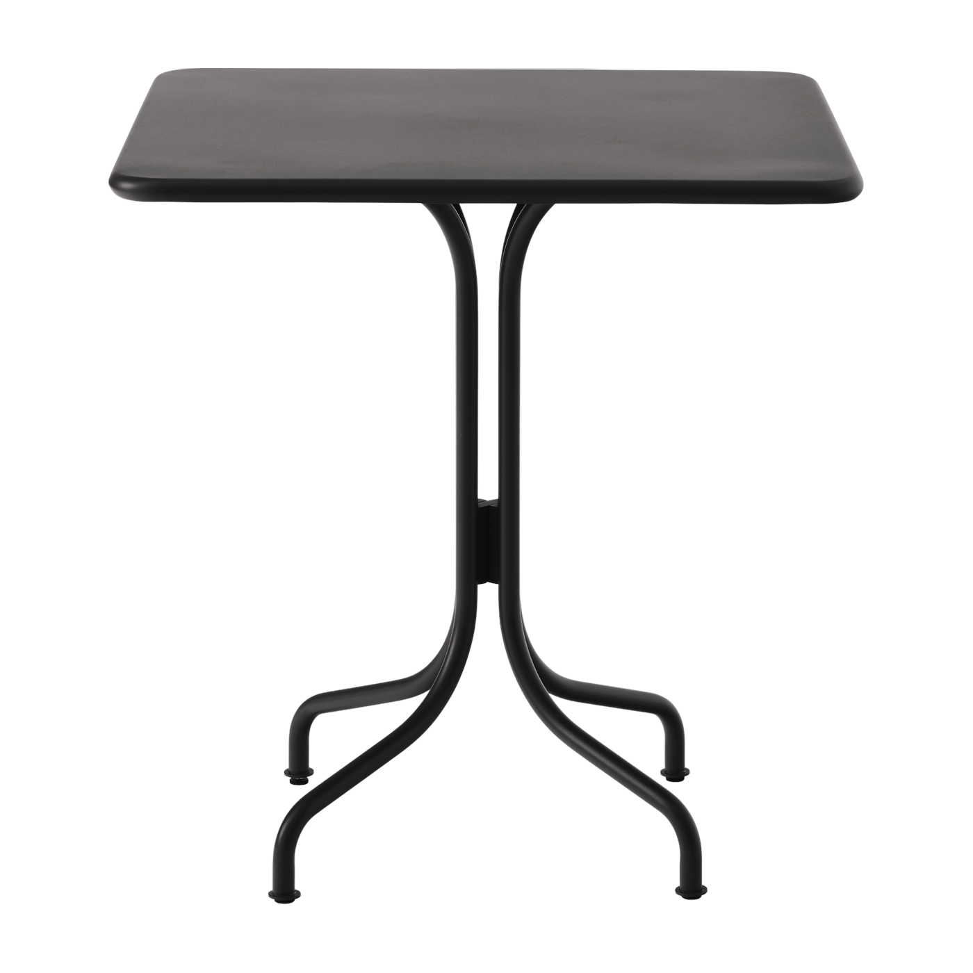 Mesa de centro cuadrada de acero negro 70 cm Thorvald SC97 - &tradition