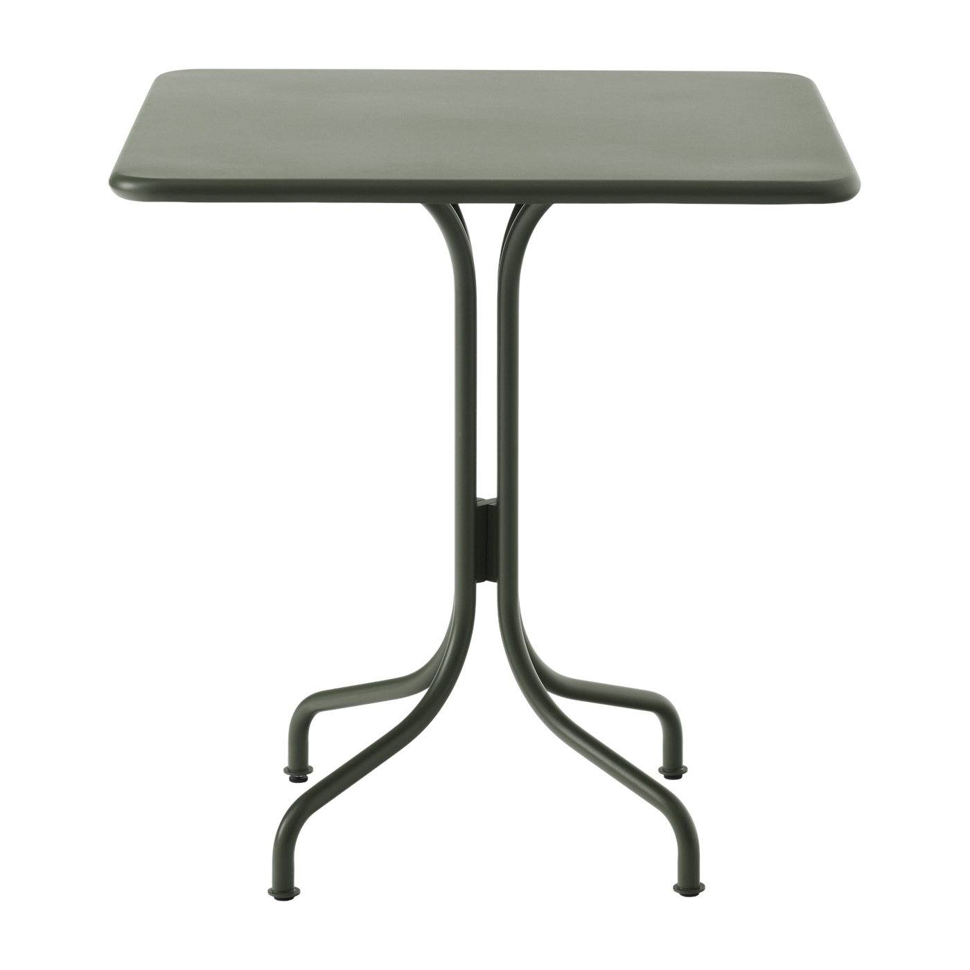 Mesa de centro cuadrada de acero bronce verde 70 cm Thorvald SC97 - &tradition