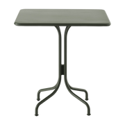 Table de café carrée en acier vert bronze 70 cm Thorvald SC97 - &tradition
