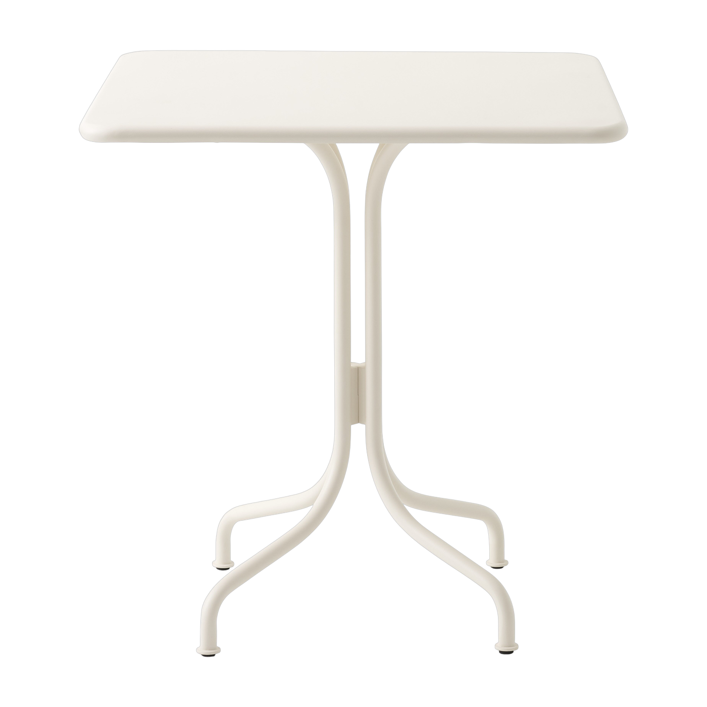 Mesa de centro cuadrada de acero marfil 70 cm Thorvald SC97 - &tradition