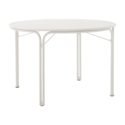 Table à manger ronde en acier ivoire 115 cm Thorvald SC98 - &tradition