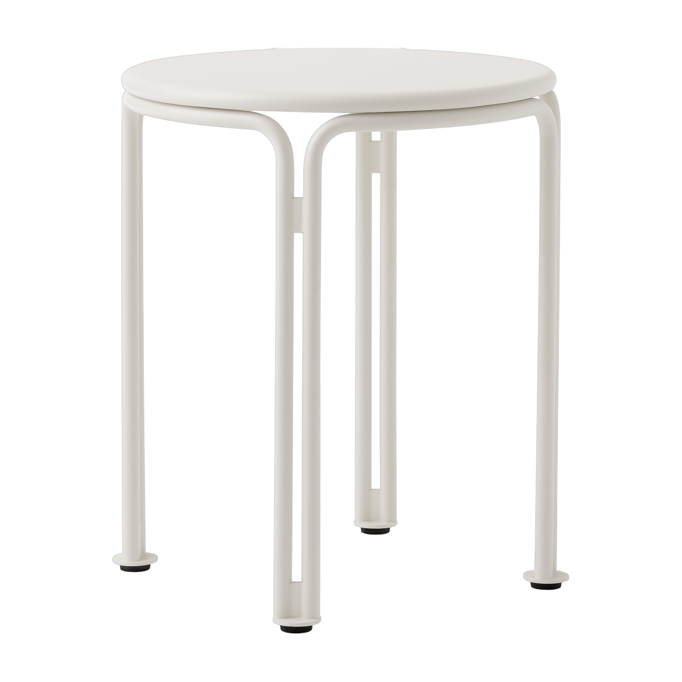 Mesa auxiliar de jardín de acero marfil 46 cm Thorvald SC102 - &tradition