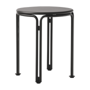 Table d'appoint de jardin en acier noir chaud 46 cm Thorvald SC102 - &tradition