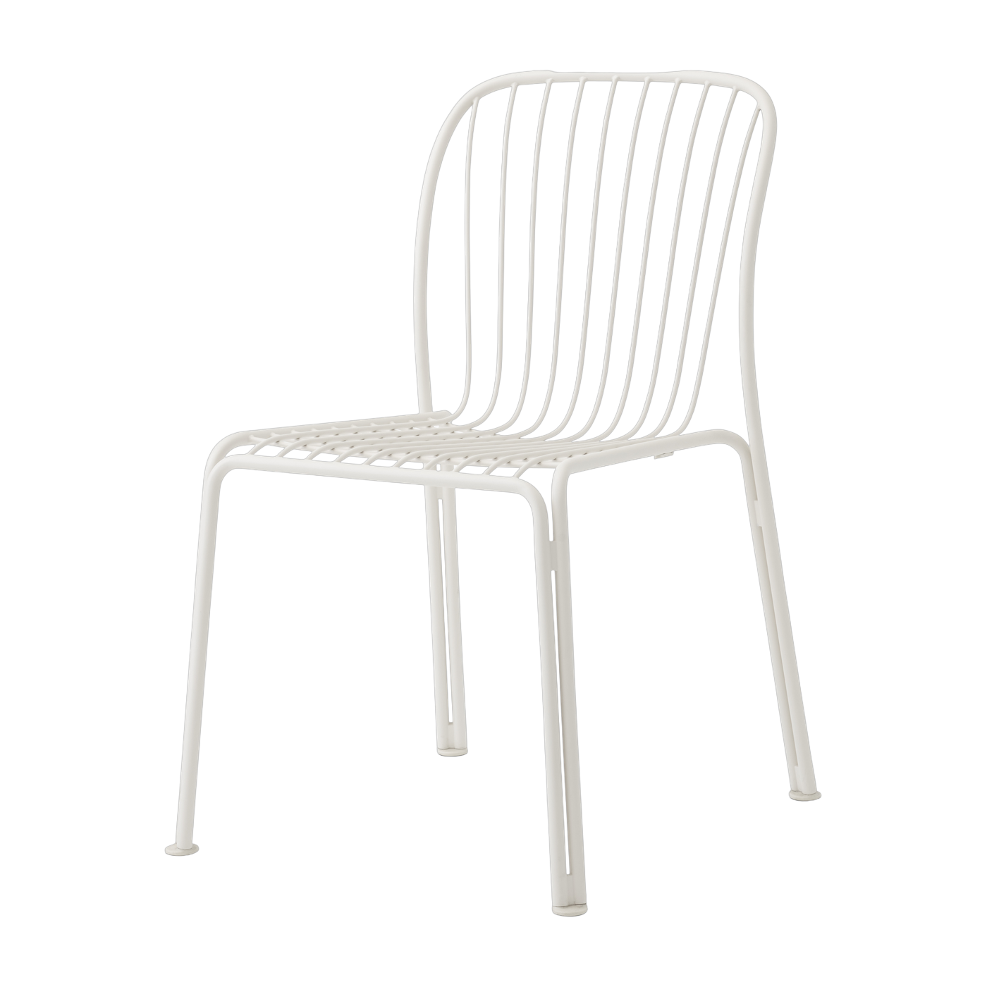 Silla de jardín de acero marfil Thorvald SC94 - &tradición