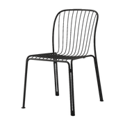 Silla de jardín de acero negro cálido Thorvald SC94 - &tradición