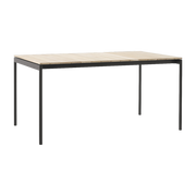 Ville AV25 hot black steel outdoor dining table 150 cm