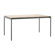 Ville AV25 green bronze steel outdoor dining table 150 cm