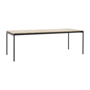 Ville AV26 tavolo da pranzo per esterni in acciaio nero caldo 220 cm