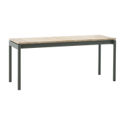Banco de acero y teca bronce verde 110 cm Ville AV27 - &tradition