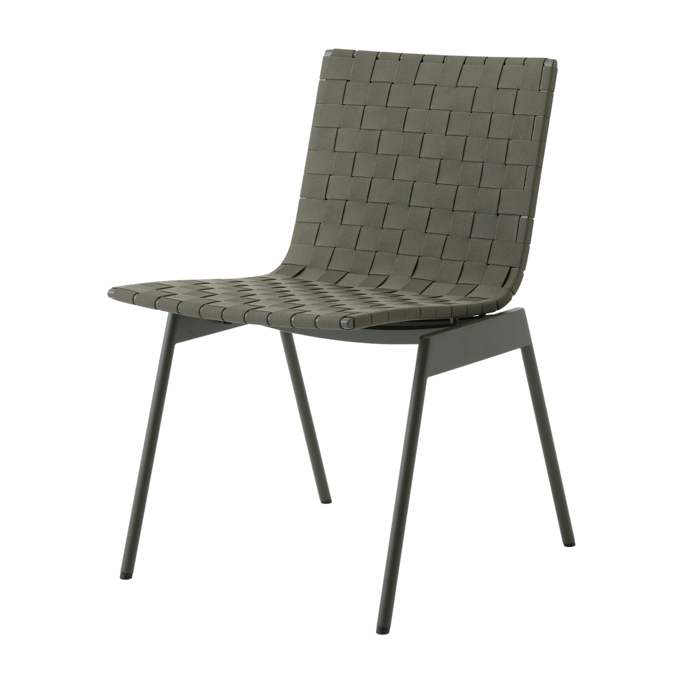 Ville AV33 steel and green-bronze textile outdoor chair - &Tradition