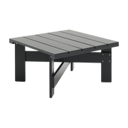 Outdoor coffee table in black water-based lacquered pine 75. 5 cm Crate - Hay