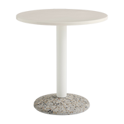 Table ronde en céramique blanc chaud 70x73cm- Hay