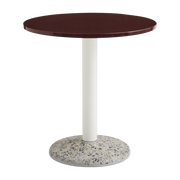 ronde burgundy ceramic table 70x73cm - Hay