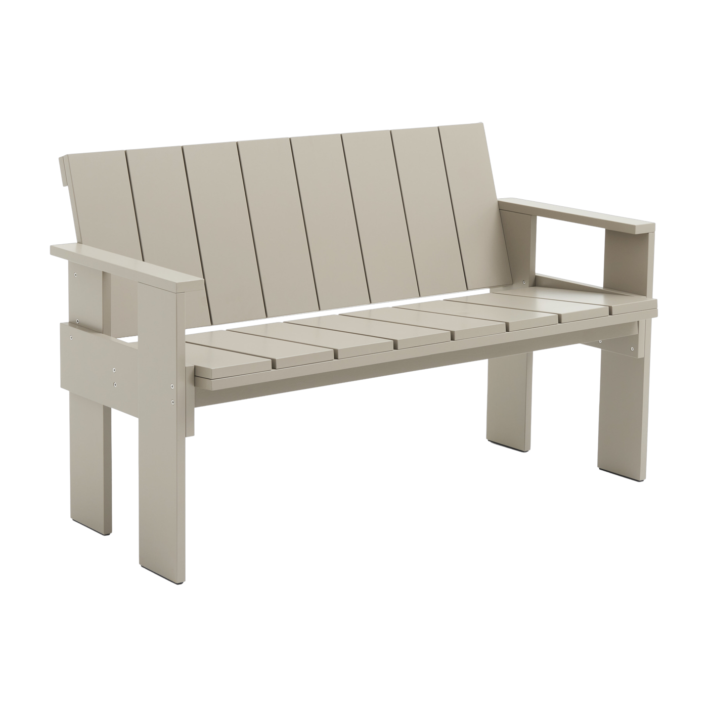 Outdoor bench in london lacquered pine fog Crate - Hay