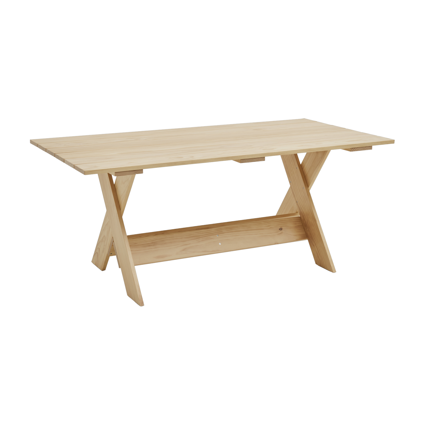 180 cm water-lacquered pine outdoor table Crate - Hay