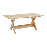 180 cm water-lacquered pine outdoor table Crate - Hay