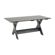 Table d'extérieur en pin laqué à l'eau noir 180 cm Crate - Hay