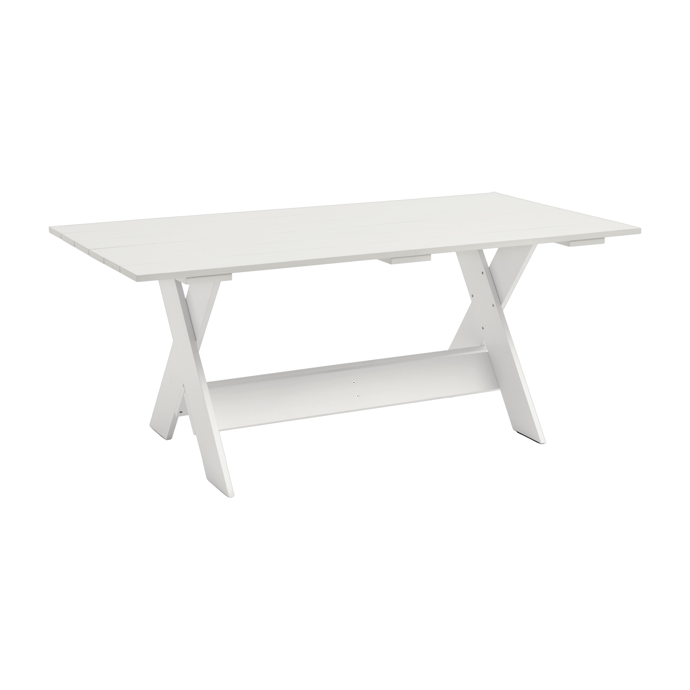 White water-based lacquered pine outdoor table 180 cm Crate - Hay