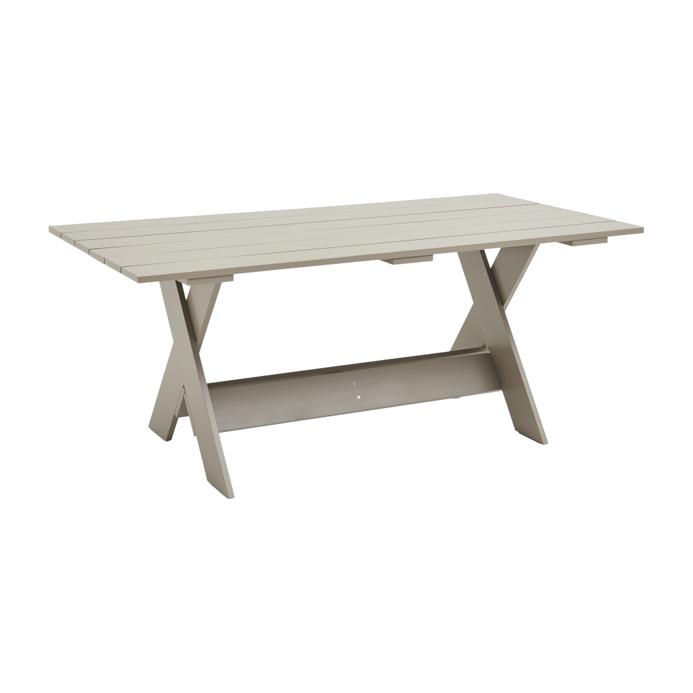 Outdoor table in water-lacquered pine london fog 180 cm Crate - Hay