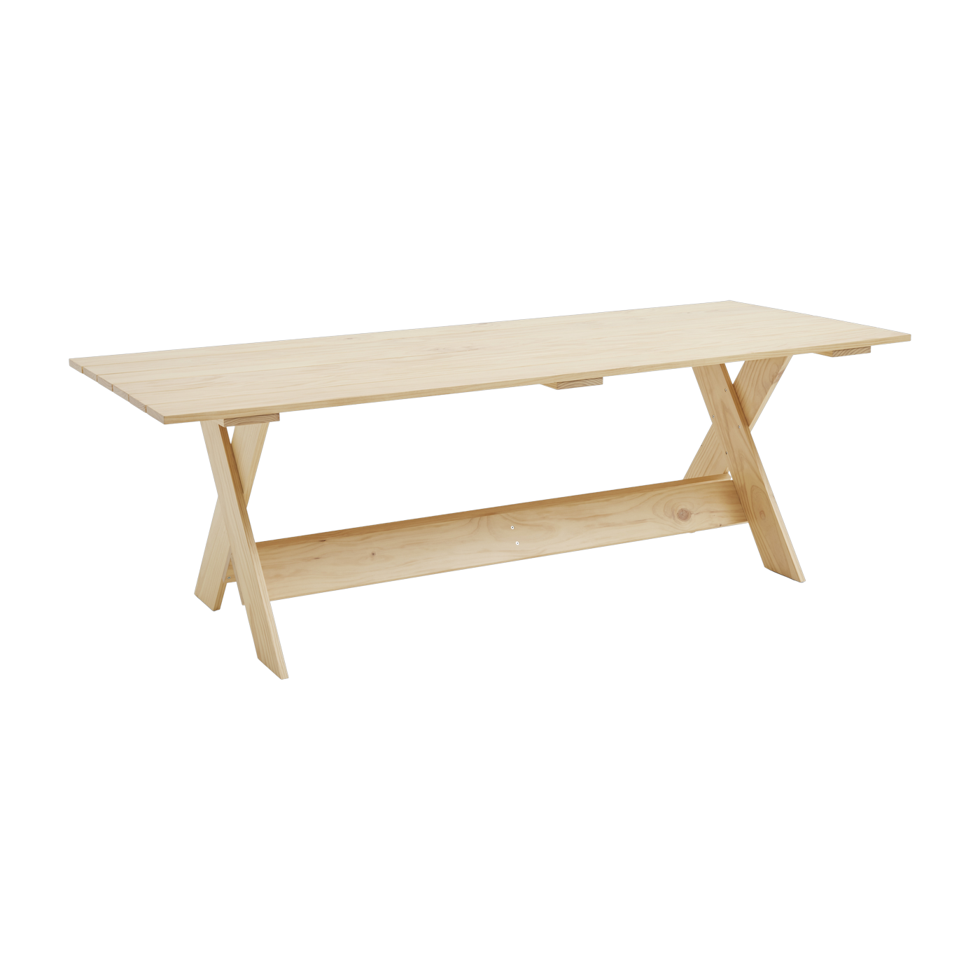 Water-lacquered pine outdoor table 230 cm Crate - Hay