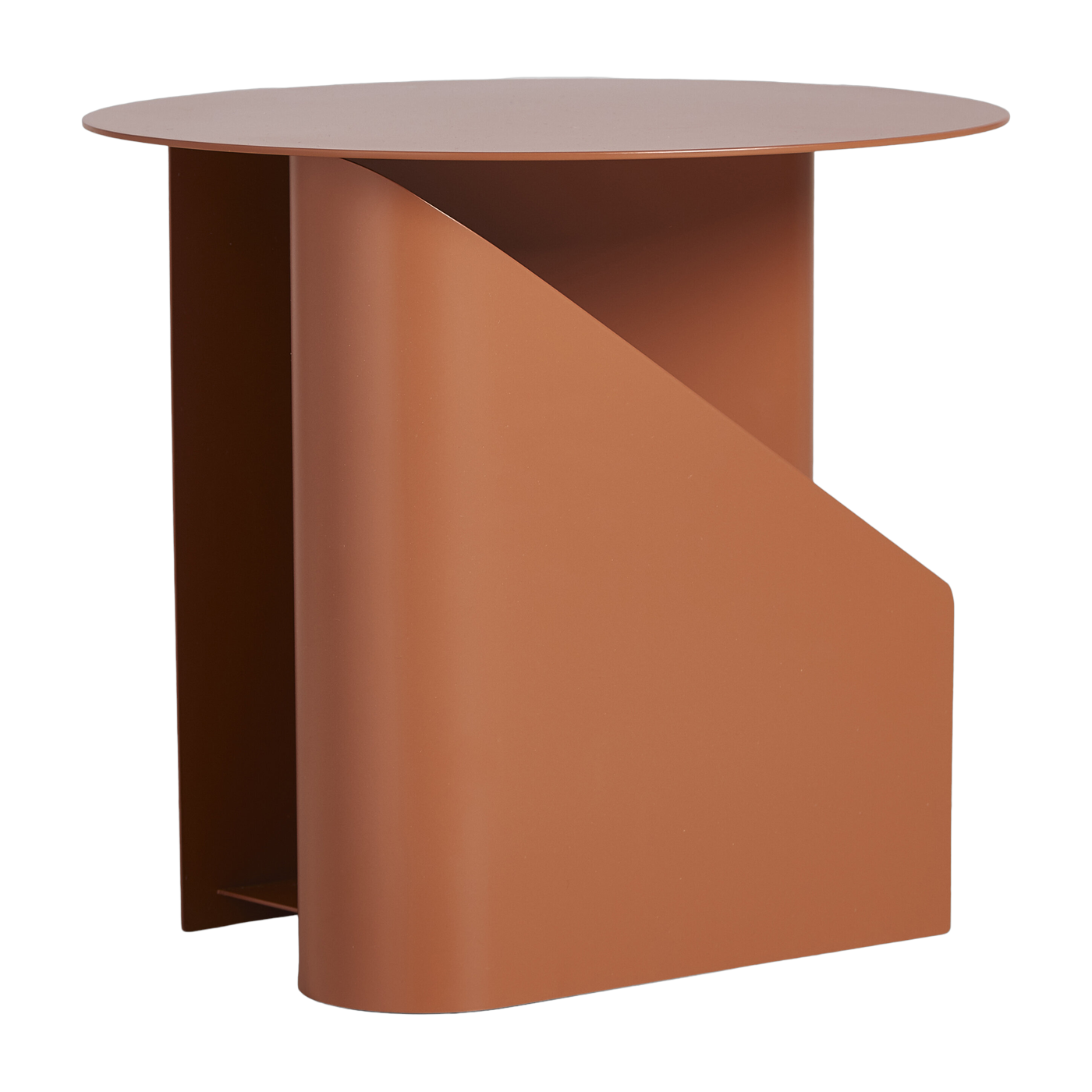 Beistelltisch aus Metall in gebranntem Orange 36x40cm Sentrum -. Woud
