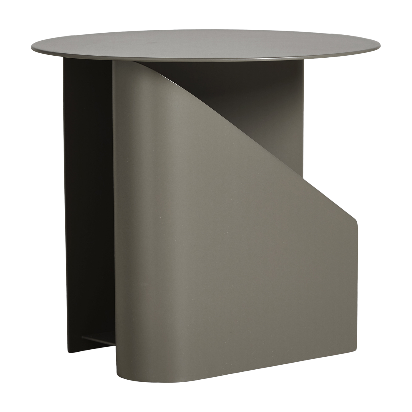Sentrum taupe metal side table 36x40cm - Woud