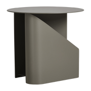 Mesa auxiliar de metal Sentrum taupe 36x40cm - Woud