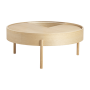 Mesa de centro de roble aceitado 89x38cm Arc - Woud