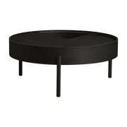 Mesa de centro de madera de fresno negro 89x38cm Arc - Woud