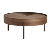 Table basse en bois de noyer 89x38cm Arc - Woud