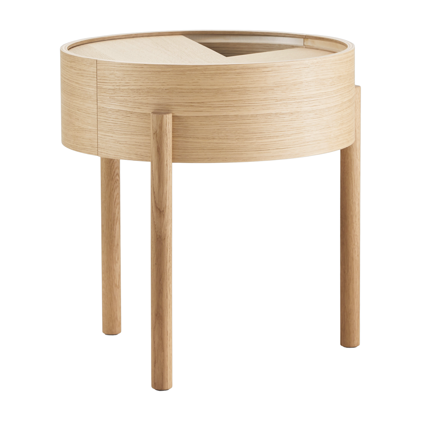 Oiled oak side table 42x45cm Arc - Woud