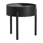 Table d'appoint en bois de frêne noir 42x45cm Arc - Woud