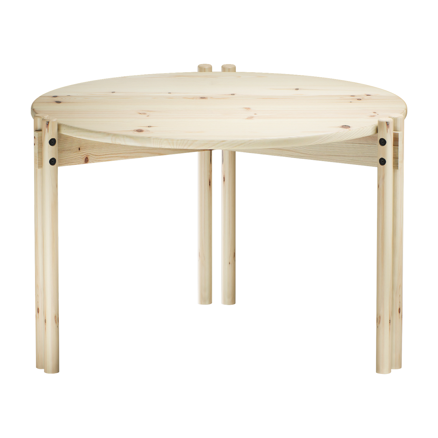Couchtisch ronde aus natürlicher Kiefer 60x40cm Sticks -. Karup Design