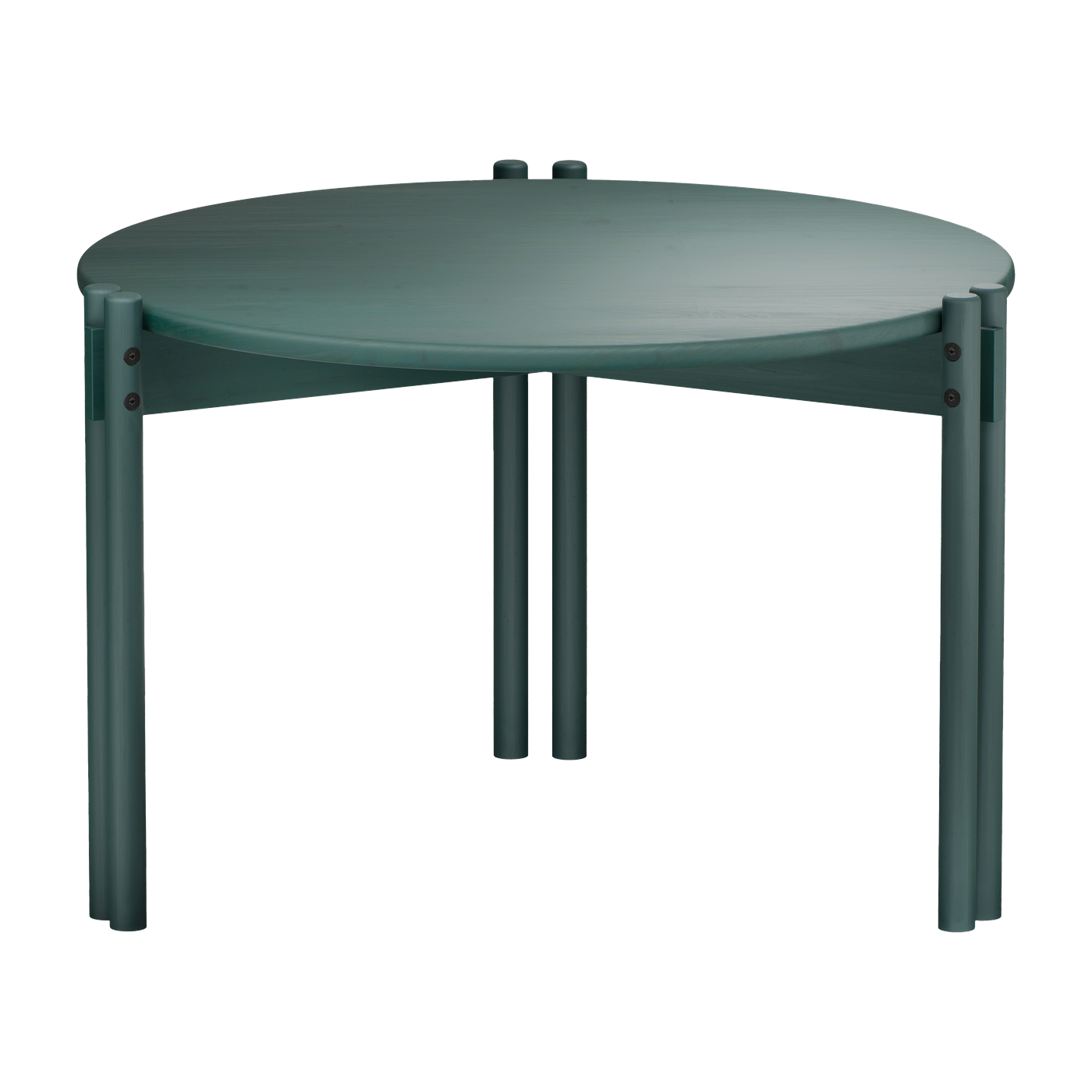Couchtisch ronde aus grünem Kiefernholz 60x40cm Sticks -. Karup Design