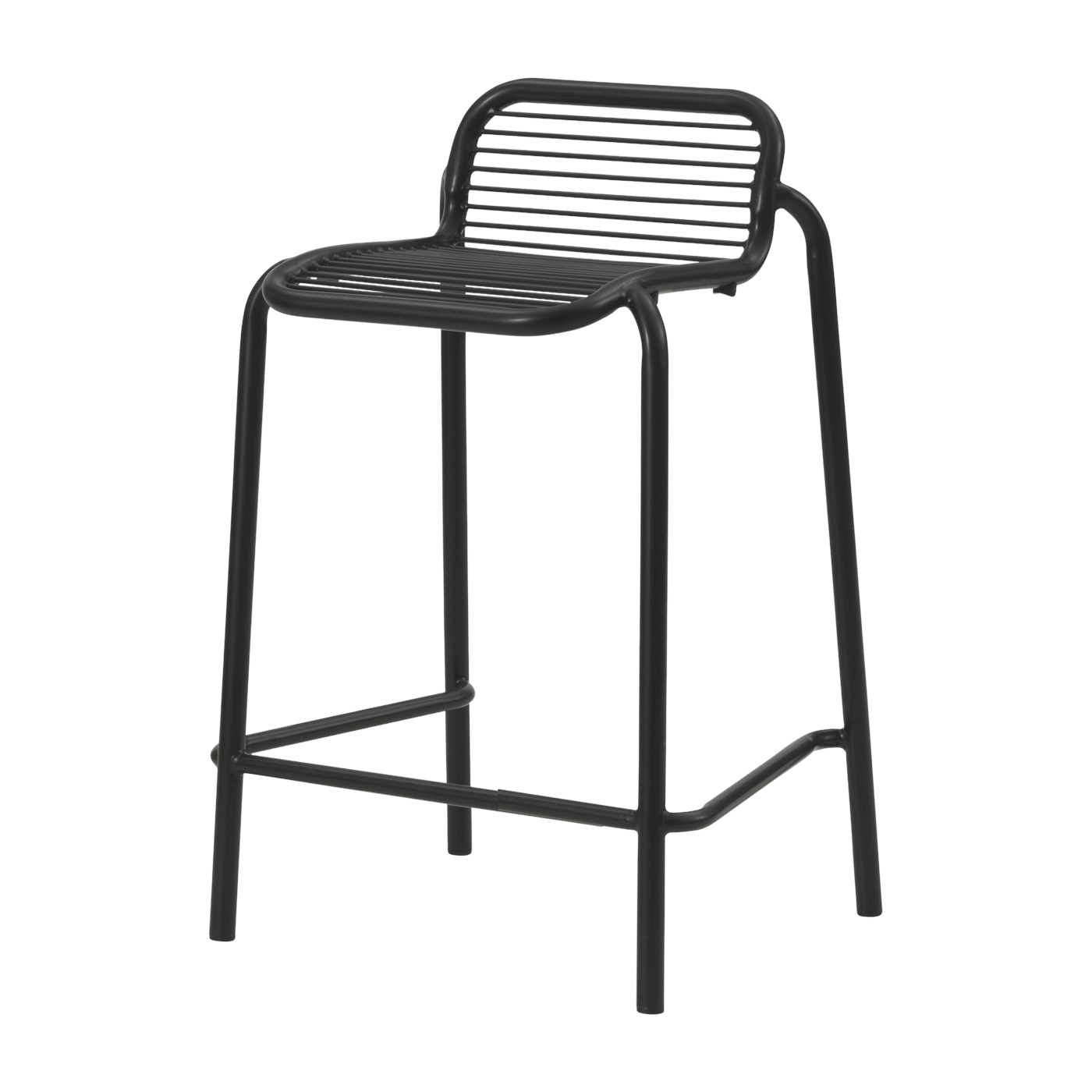 Taburete de bar de acero negro 65cm Vig Robinia - Normann Copenhagen