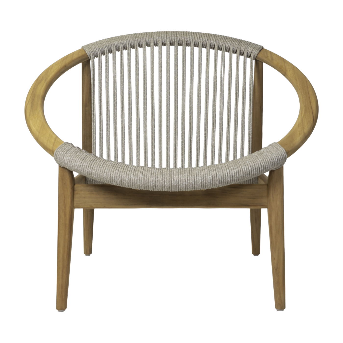 Fauteuil en teck et cordes dune blanche Frida - Vincent Sheppard